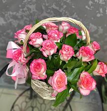 Цветочная композиция из Розы в корзине #REPLACE_PRED# Дятьково