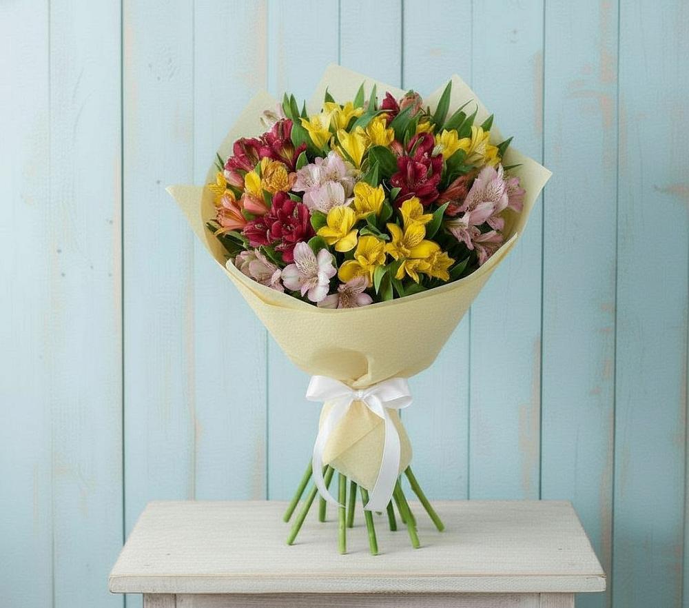 Букет цветов из: Альстромерии в Дятьково