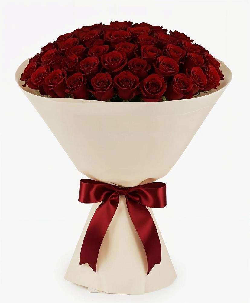 Букет 101 Бордовая роза Блэк Бакарра в Дятьково