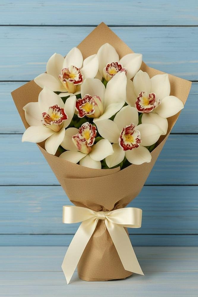 Букет цветов из: Орхидеи и Розы в Дятьково