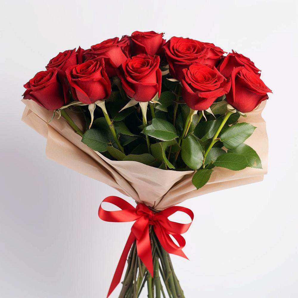 Букет 11 Красных роз Эдлесс Лав в Дятьково